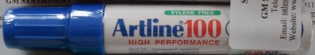 Artline 100 Permanent Ink Marker Blue Box 6 110003